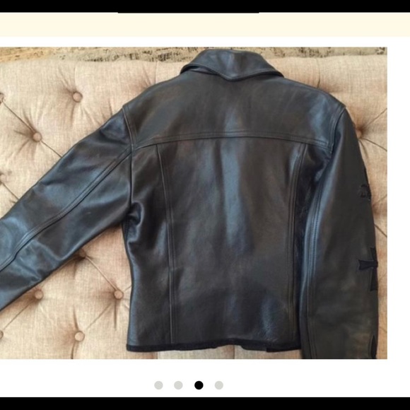 REZA DURO Vintage Leather Biker Jacket - Picture 3 of 4